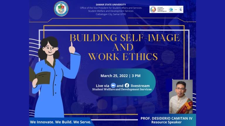 BUILDING SELF-IMAGE AND WORK ETHICS